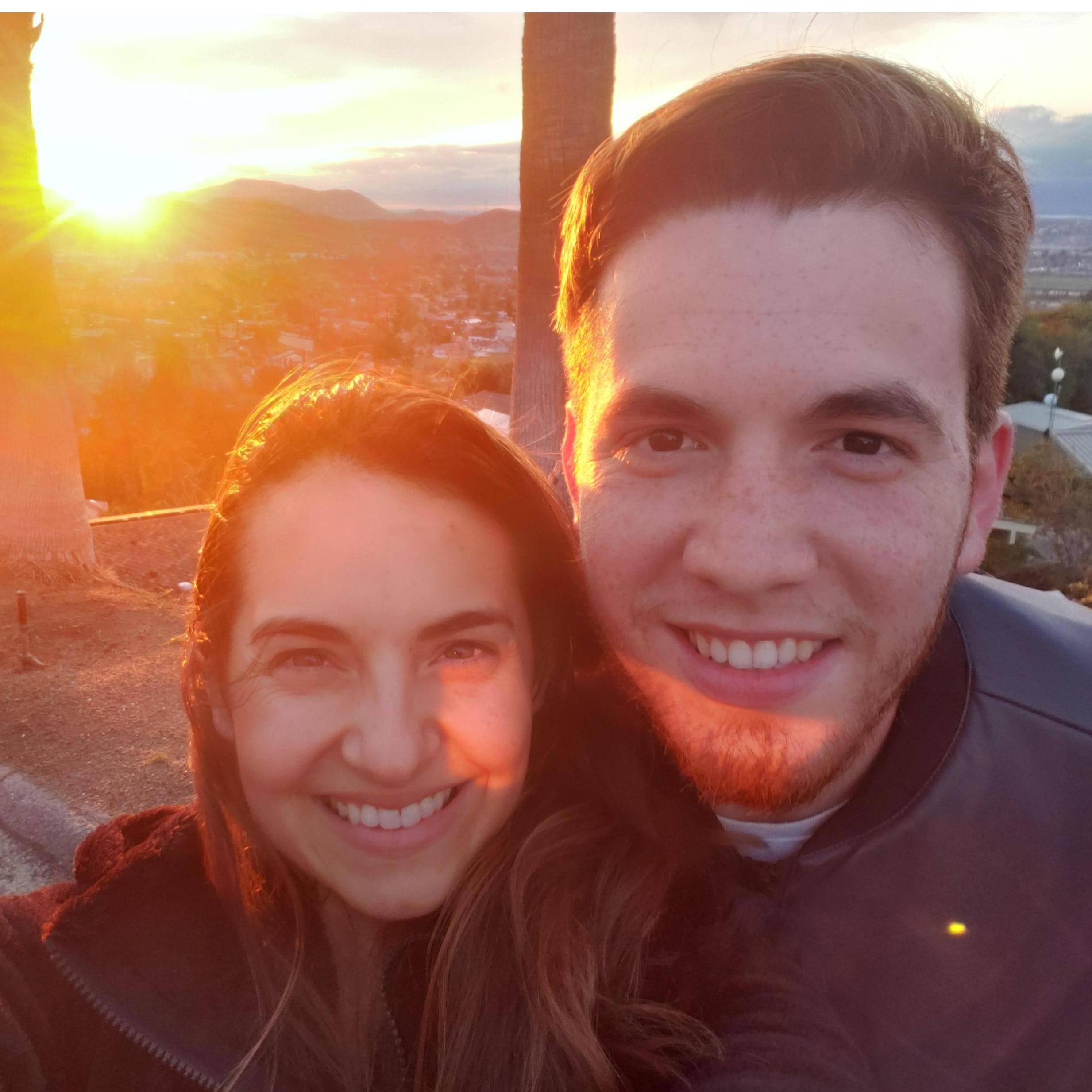 Los rayos de sol que pintando la escena del primer "te quiero".