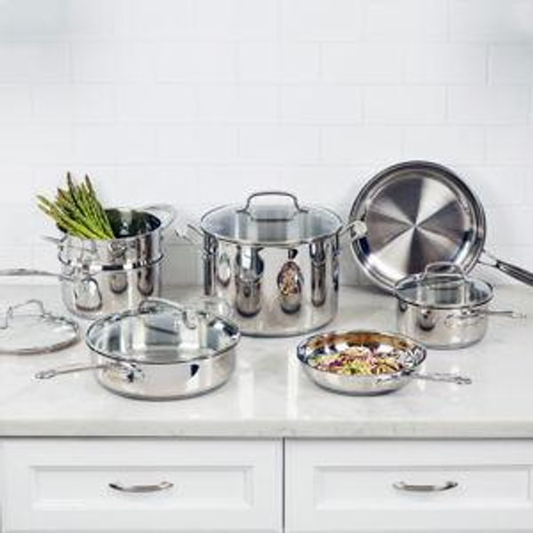 Cuisinart Chef's Classic Stainless Steel 11-Piece Cookware Set