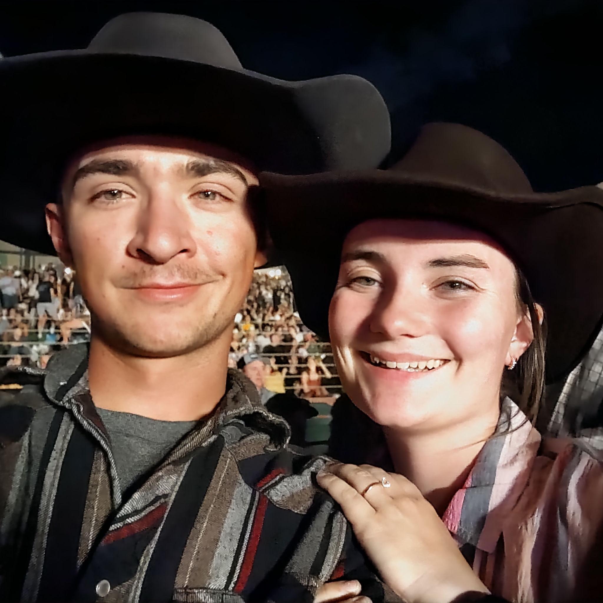 Our first concert together only a month after getting engaged!