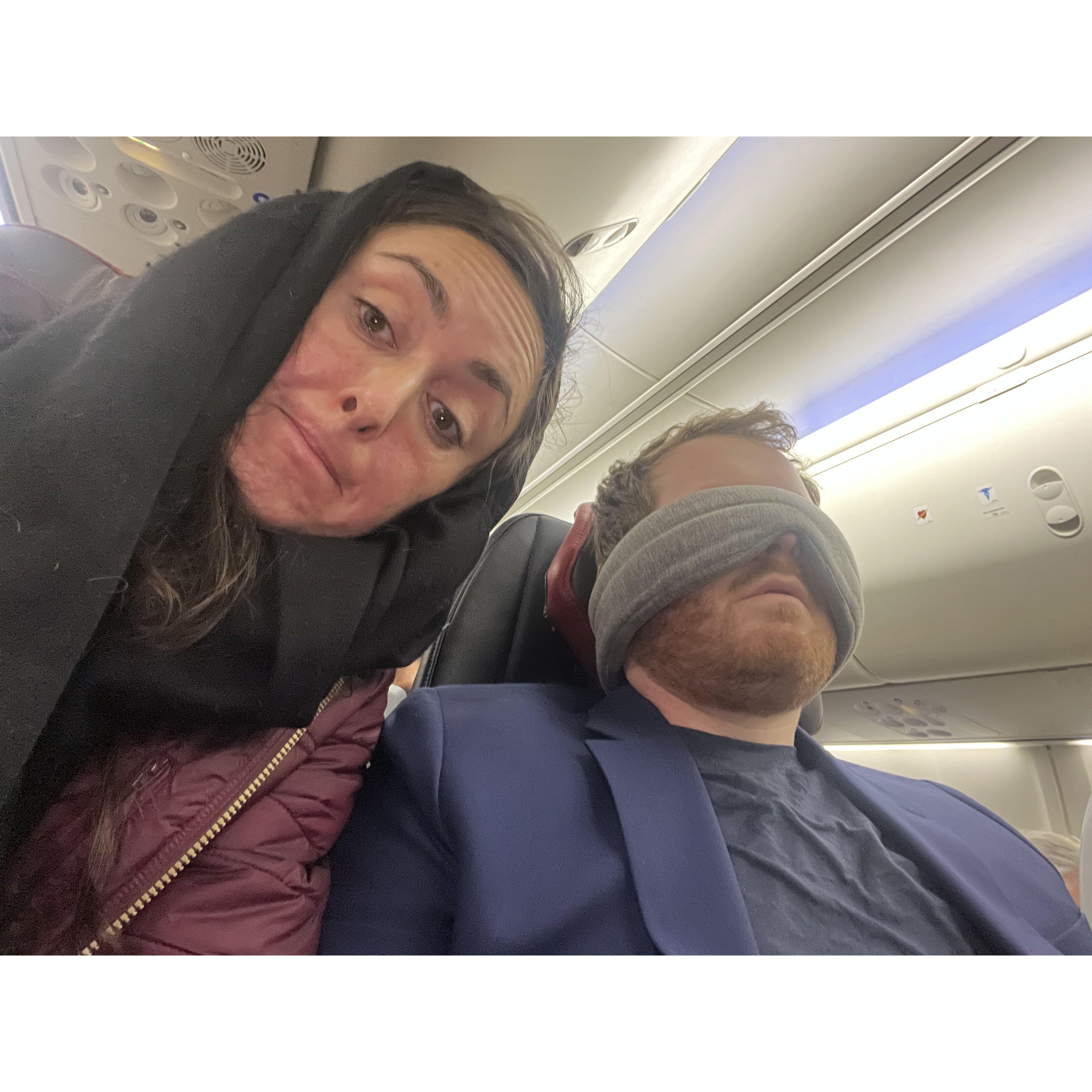 Richard loves his eyemask