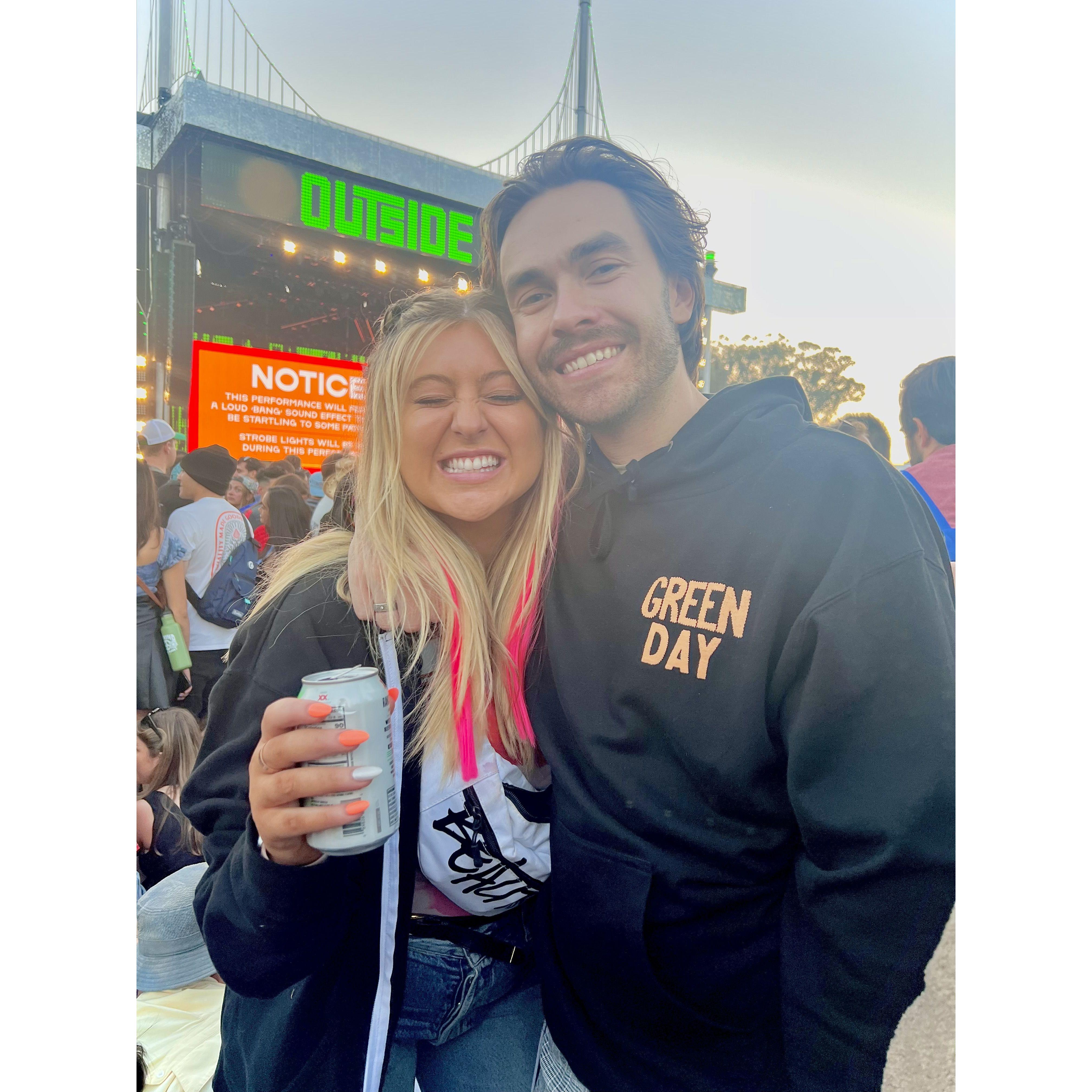 Green Day at Outside Lands 2022. Fun fact: we saw Green Day 3 times that year!