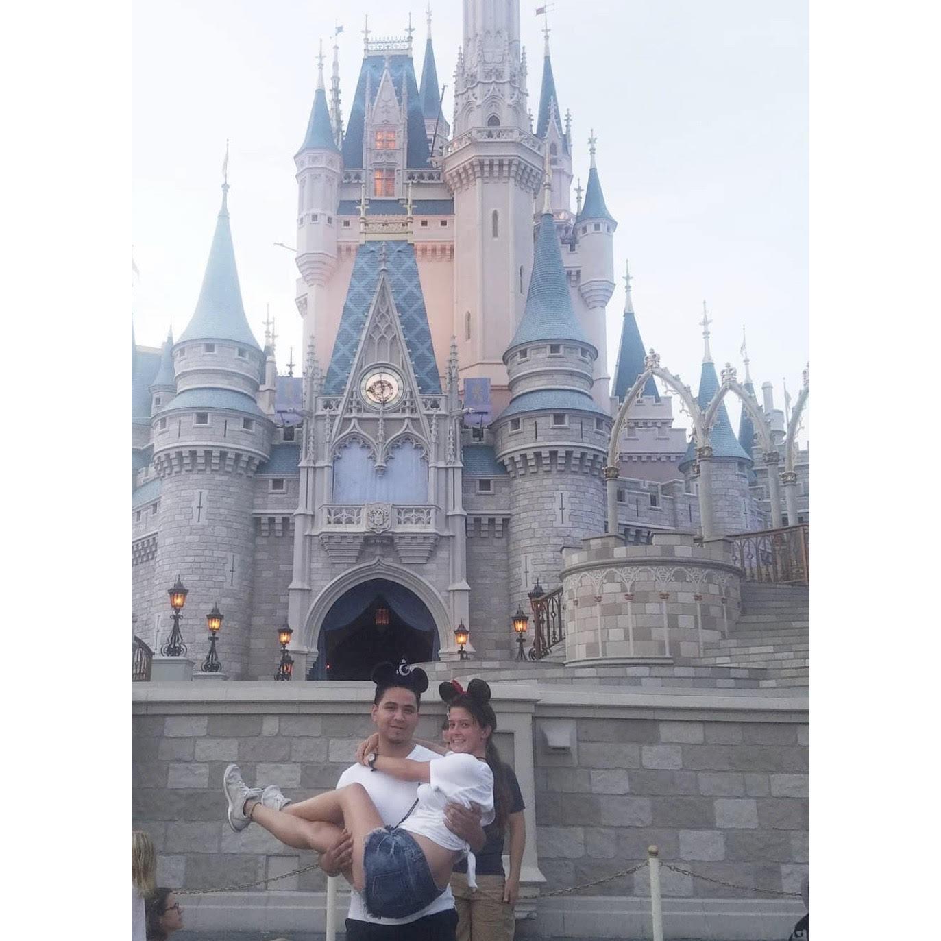 The couple's first place together
