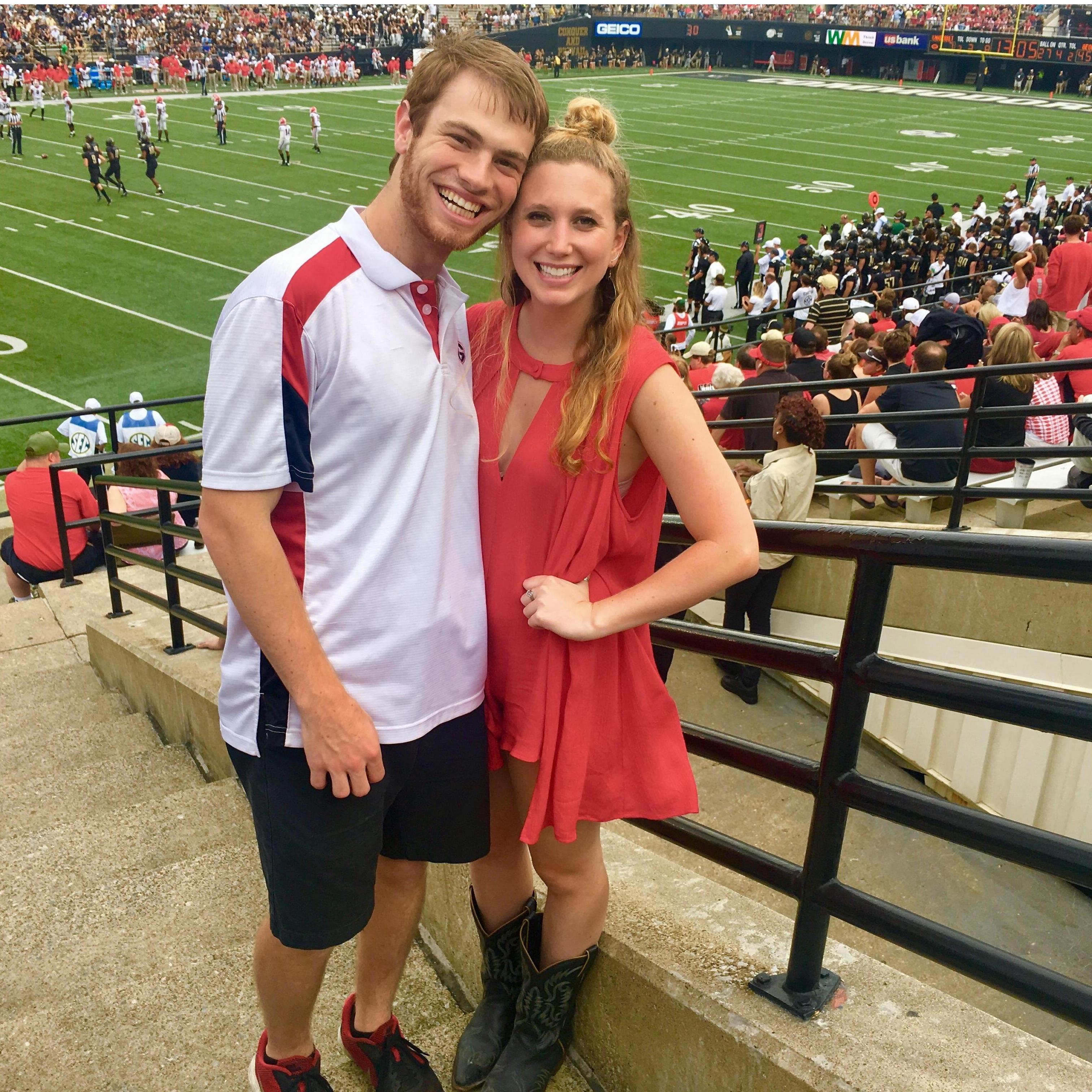 you can always find us at a UGA football game