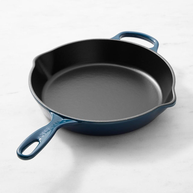 Le Creuset Signature Enameled Cast Iron Deep Skillet, 10", Agave