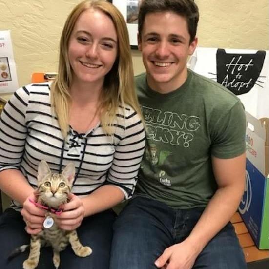 Our first adoption together, welcoming little Nala to our growing family!