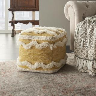 Life Styles Woven Chevron  Pouf