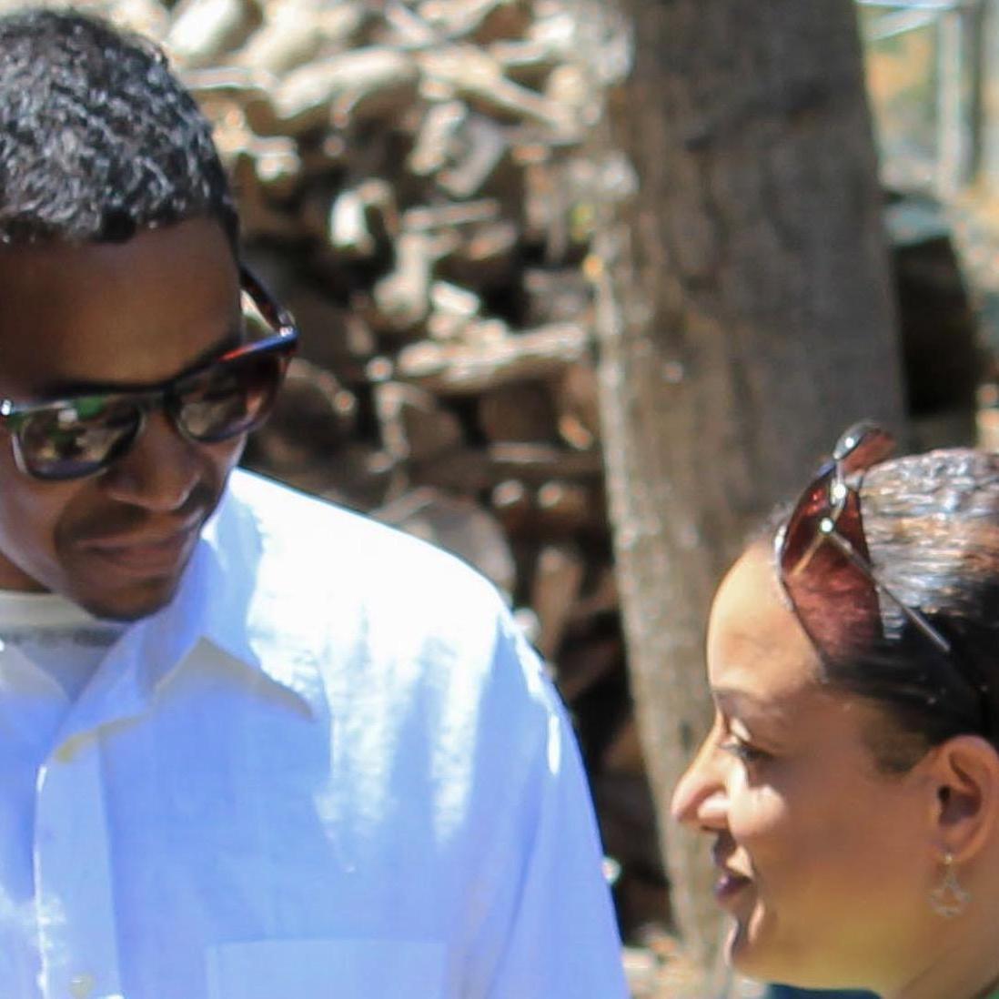 On our second date at Derrick's company barbecue on a gorgeous day in Malibu. Intently in the conversation, it was the beginning of some real Love.