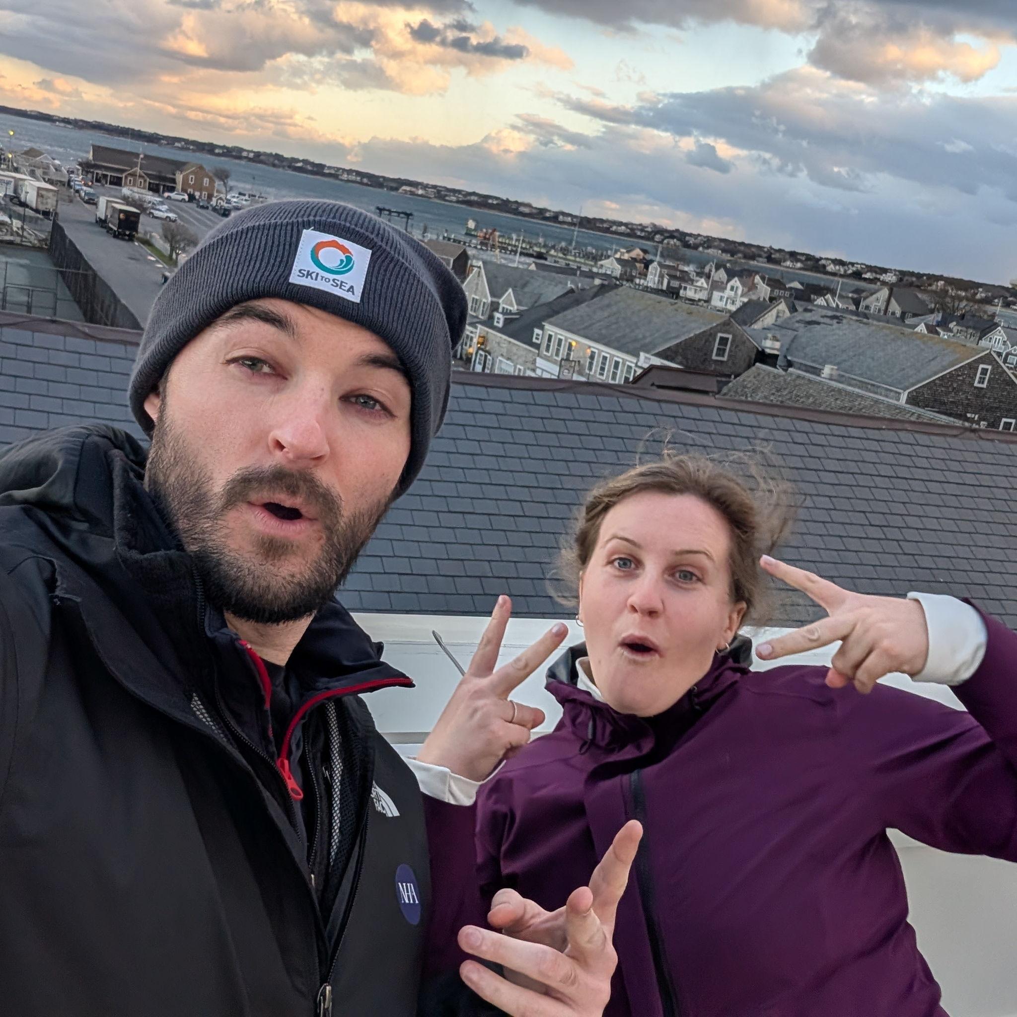 The roof of the Whaling Museum on Nantucket