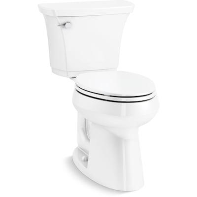 KOHLER  Highline White Elongated Chair Height 2-piece WaterSense Toilet 12-in Rough-In Size (Ada Compliant)