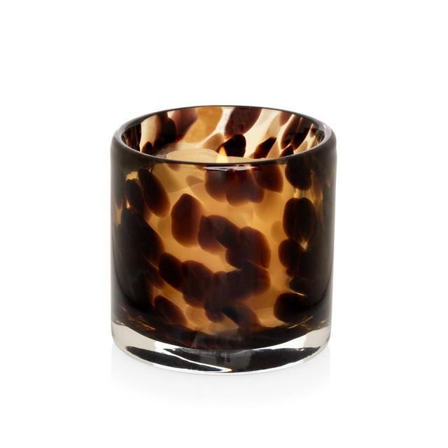 Tortoise Glass Votive Candle Holder