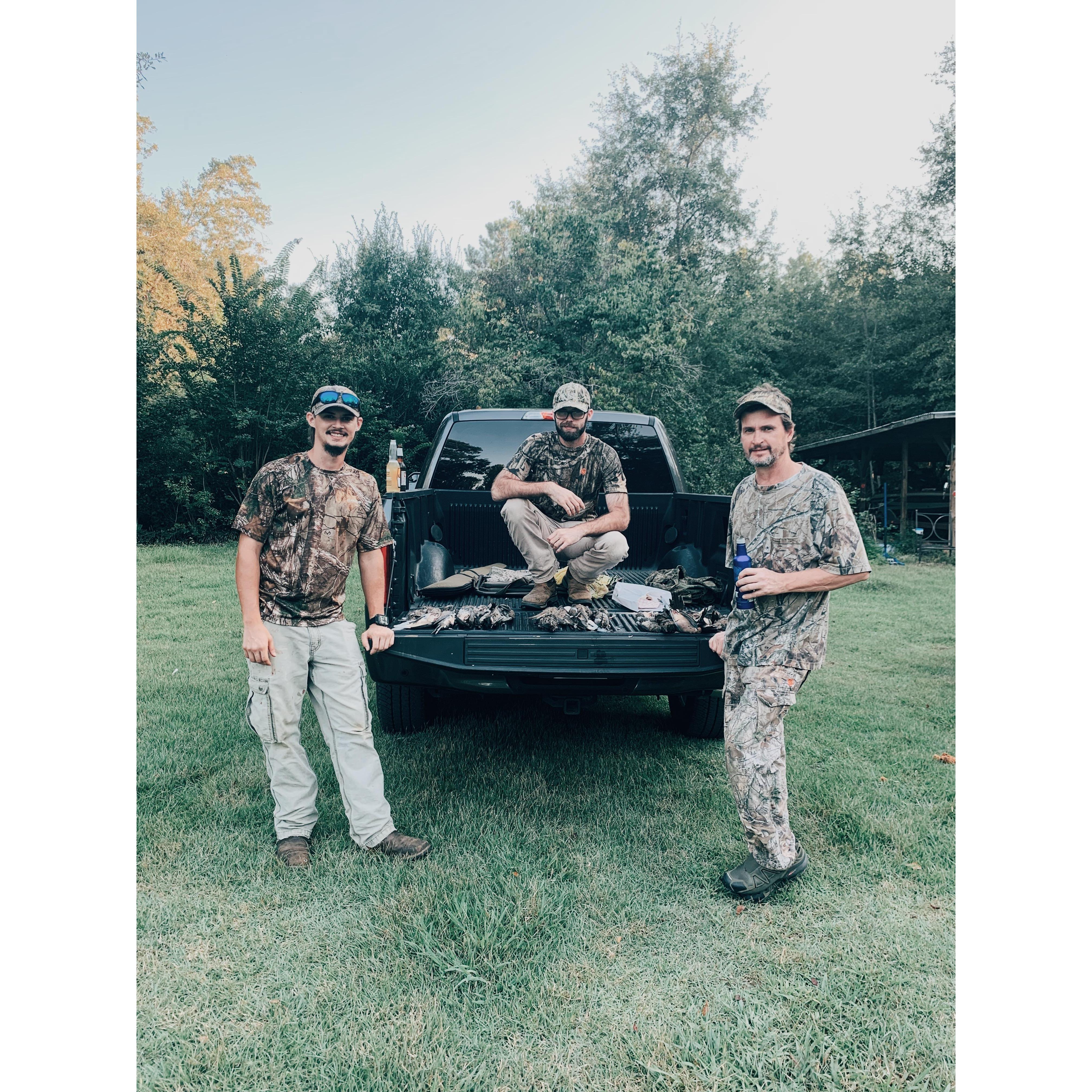 Brett, Mitchell, and Brett's father Steve.