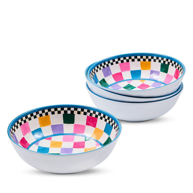 MacKenzie-Childs Jamboree Small Bowls, Set of 4