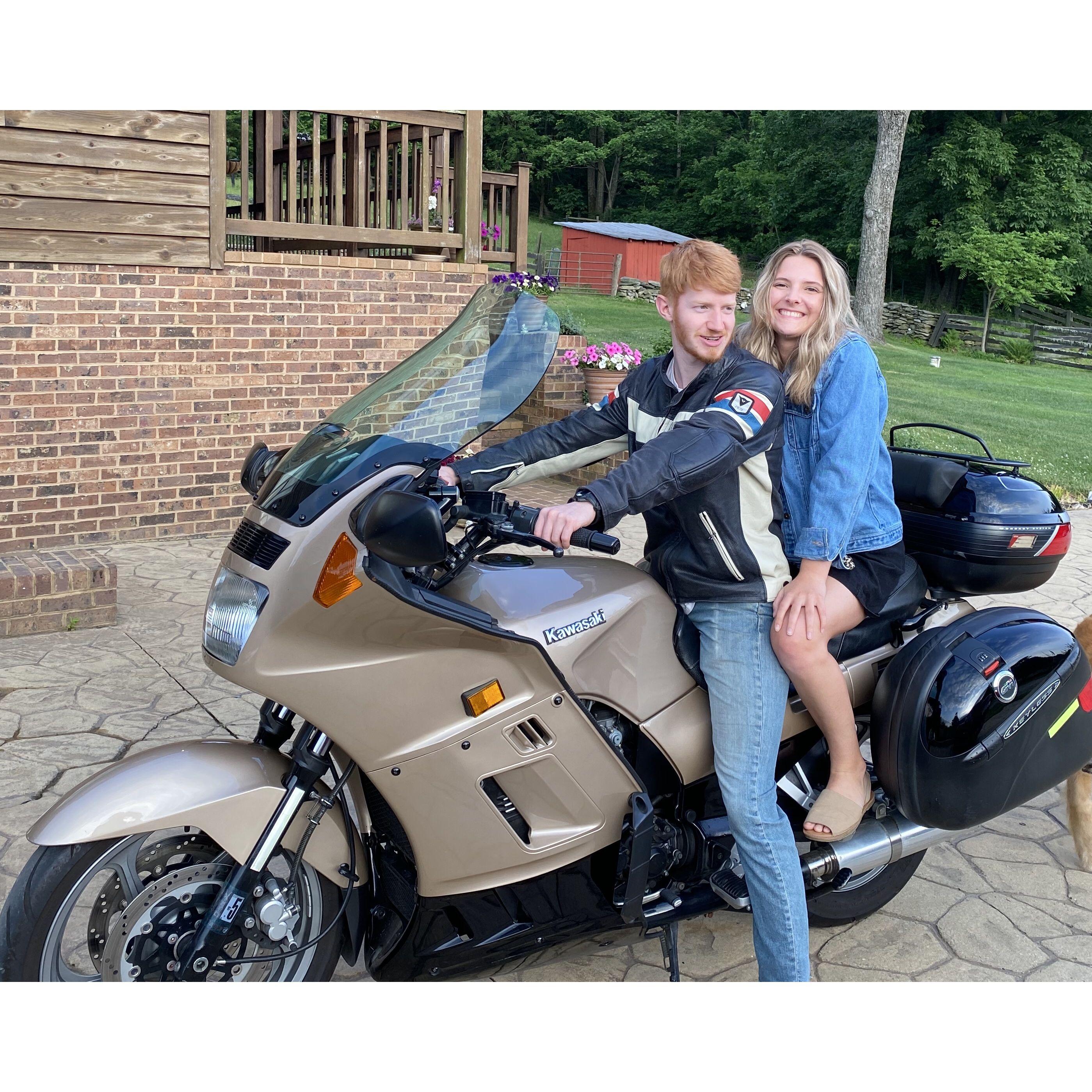 June 15, 2020
Posing on one of the bikes Nic and I took cross country