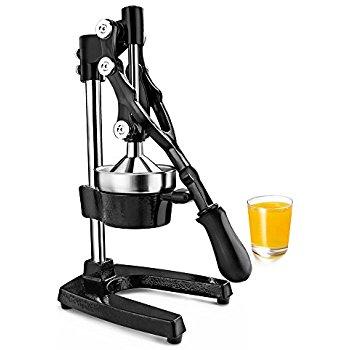 TrueCraftware Commercial Citrus Juicer Hand Press - Manual Juicer Extractor - Fruit Juice Press - Heavy Duty Cast Iron Citrus Juicer - Citrus Press - Citrus Squeezer for Lemons, Limes and Oranges etc