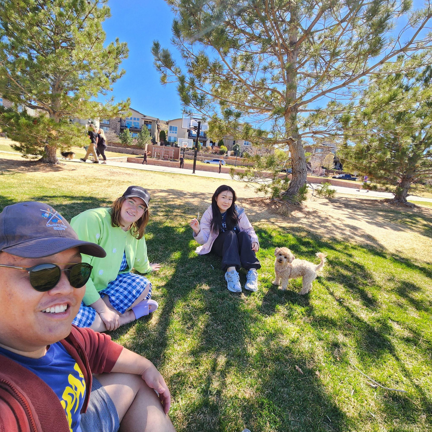 April 2026- hanging with Kevin's family and dog