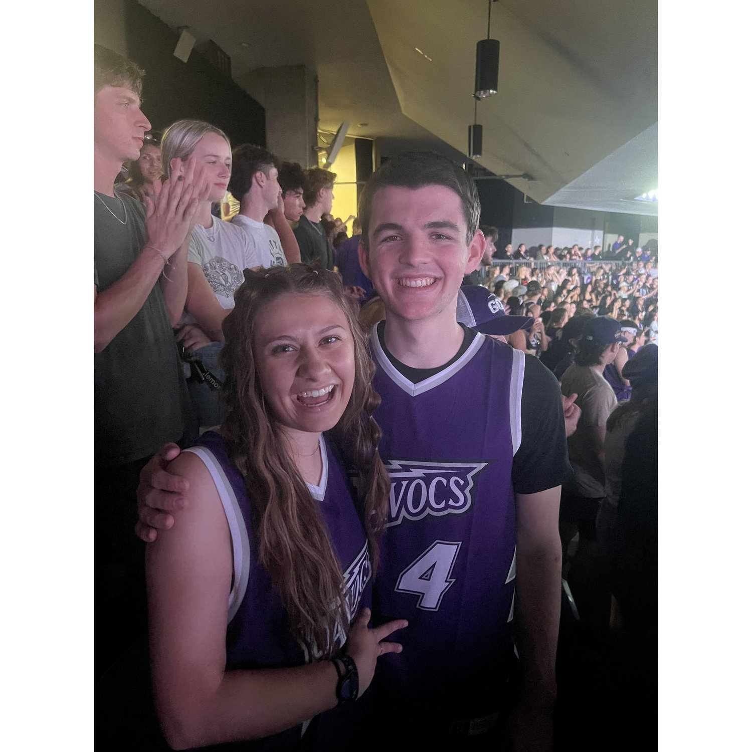 Emma and Logan love going to GCU Basketball games, dressing up in purple, and cheering on the team!