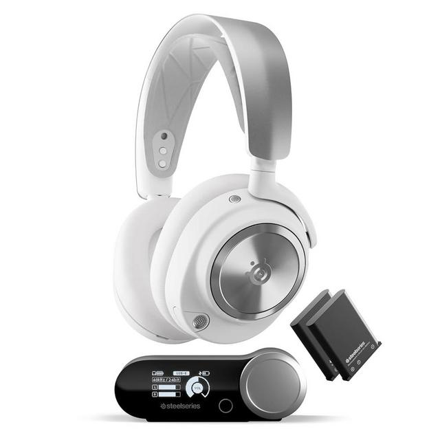 SteelSeries Arctis Nova Pro Wireless Multi-System Gaming Headset — Neodymium Magnetic Drivers — Active Noise Cancellation — 2 Battery System — ClearCast Gen 2 Mic — PC, PS5, PS4, Switch, Mobile