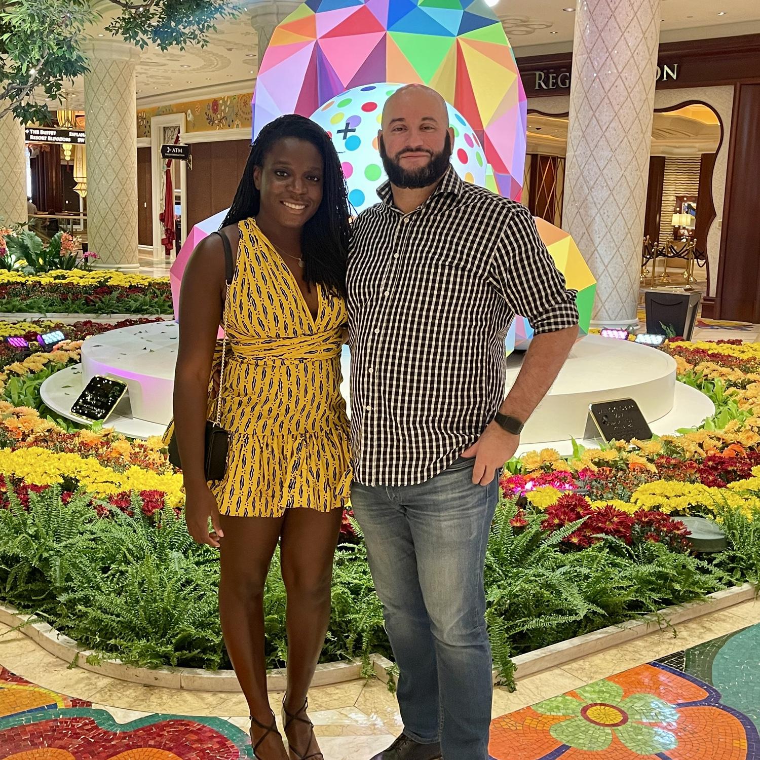 Dress up for a night in Las Vegas.