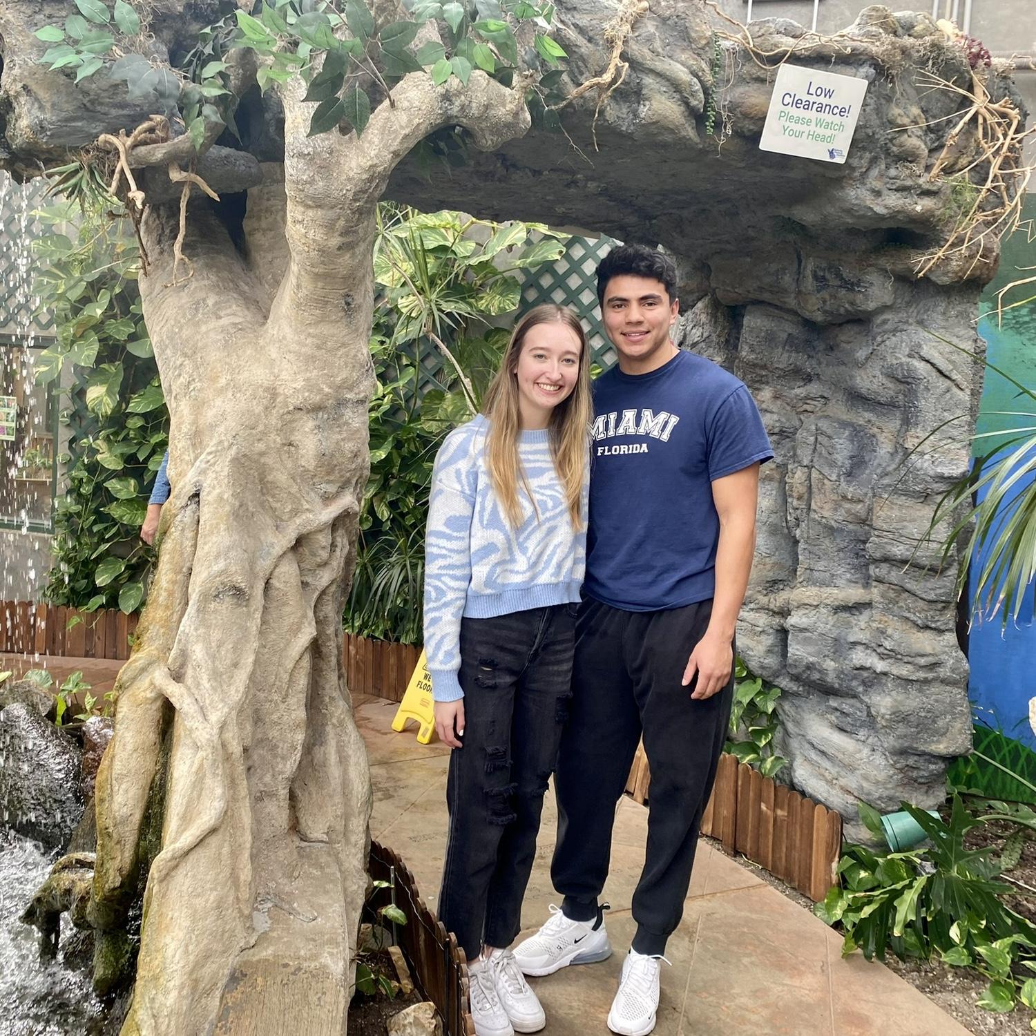 One of our first pictures together in 2021