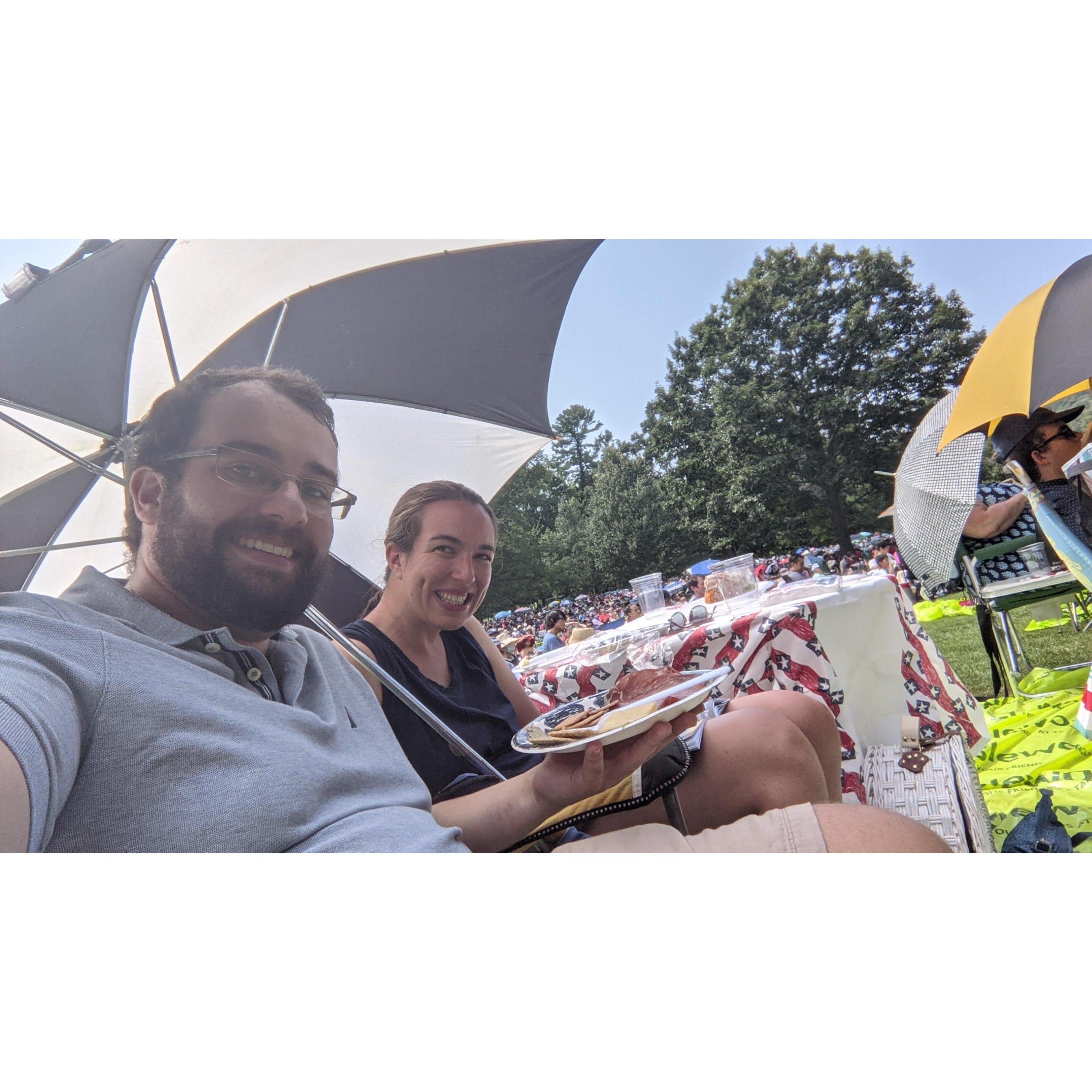 Picnicking at Tanglewood