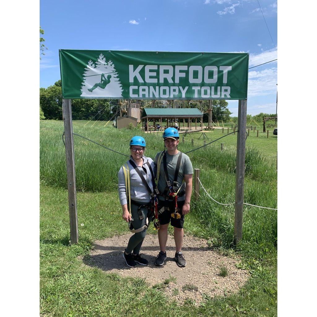 June 2nd, 2021. Matt's birthday gift - Zip lining!