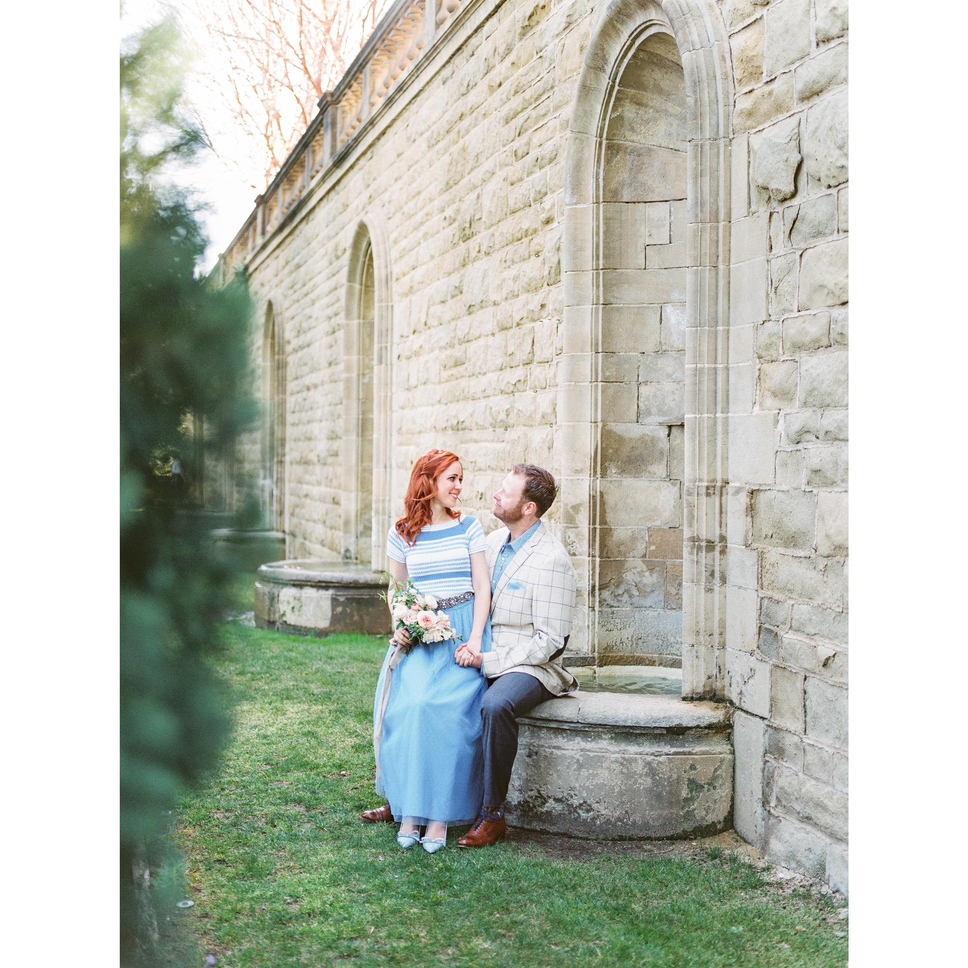 Taken at Greystone Mansion during our engagement photo shoot.