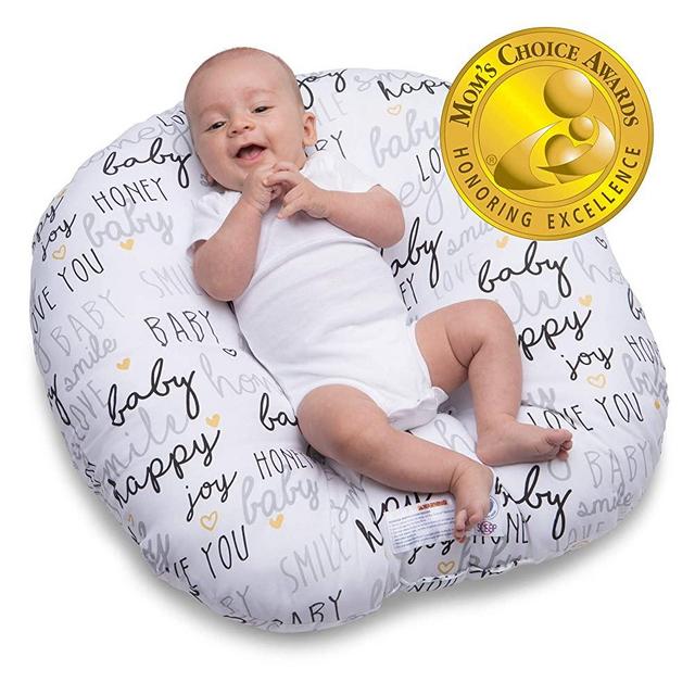 Boppy Original Newborn Lounger, Hello Baby Black and Gold