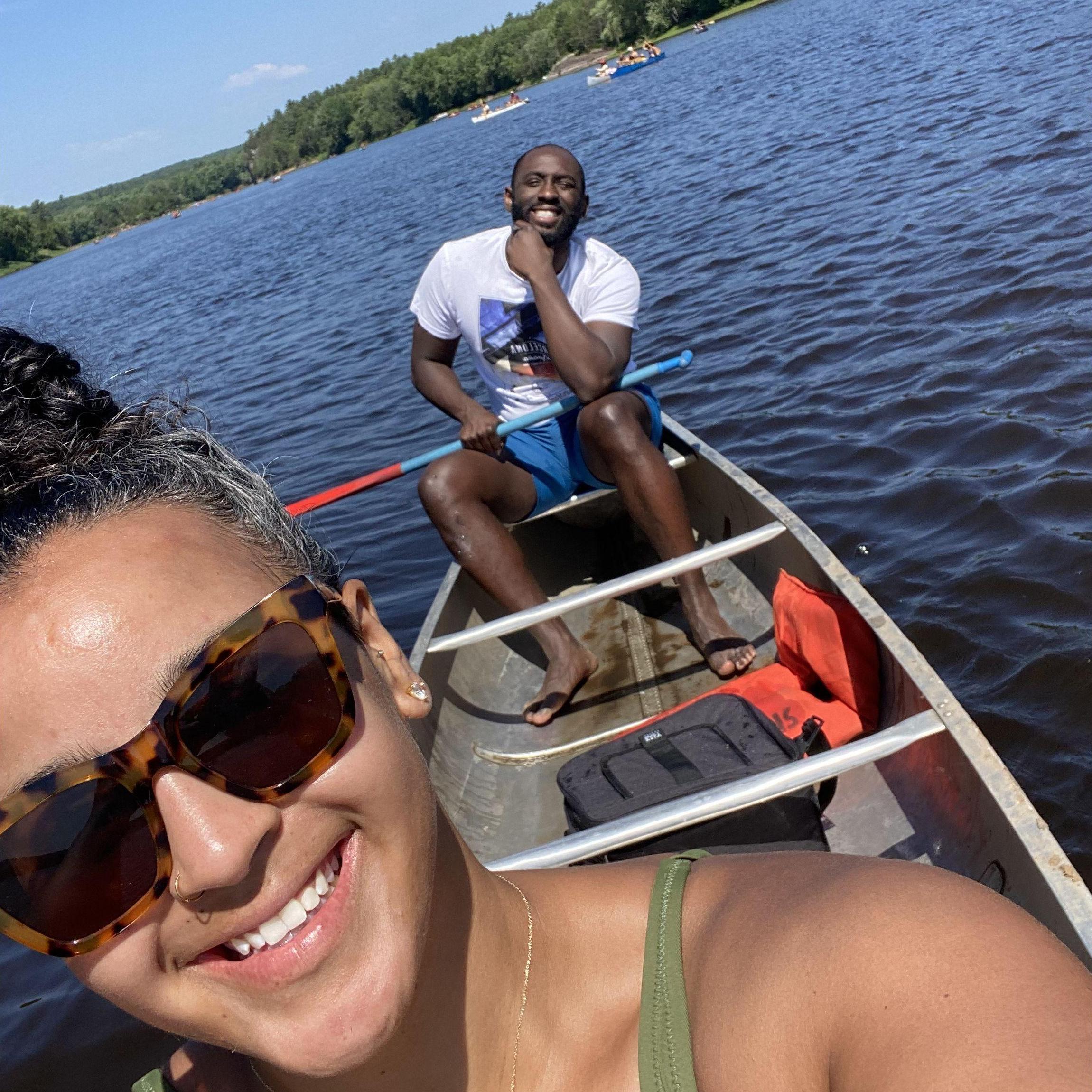 Whether it is hiking or canoeing, Taylor's Falls has been a go-to outdoor getaway for Maya & Dre since their college days.