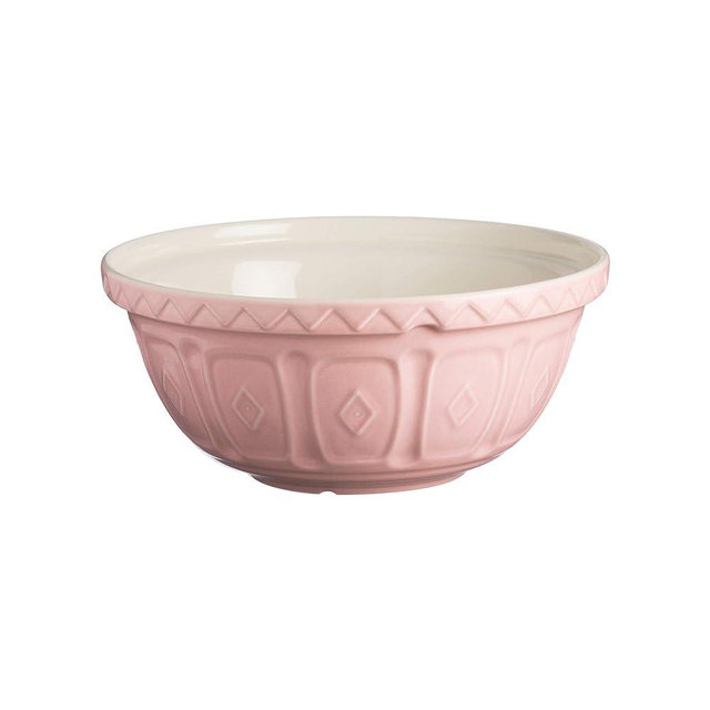 Mason Cash Colour Mix Powder Pink S18 Chip Resistant Earthenware 26cm Mixing Bowl