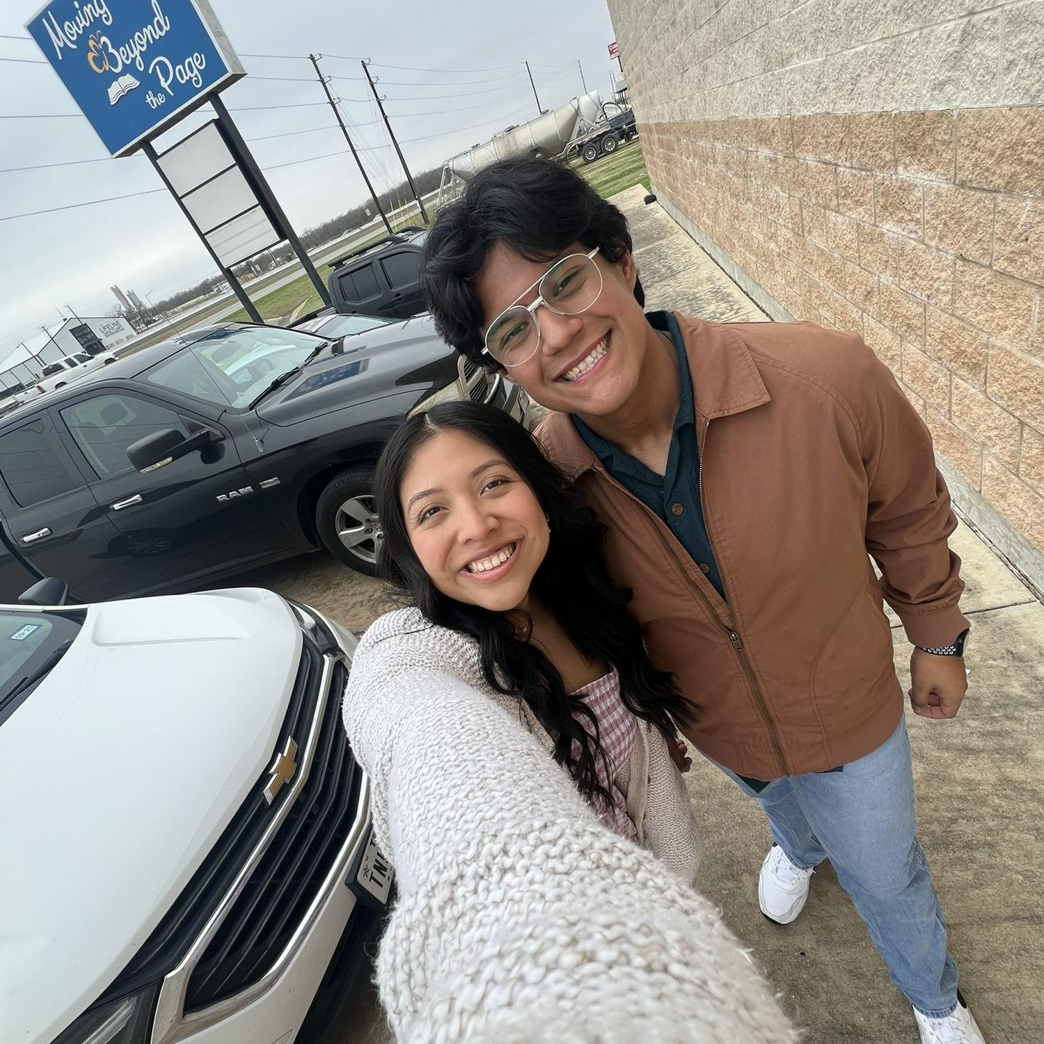 Our first date which was on Valentines Day!