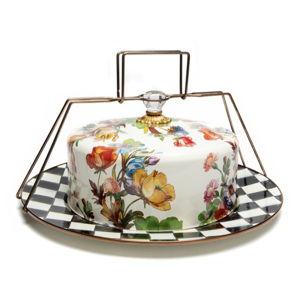 White Flower Market Cake Carrier