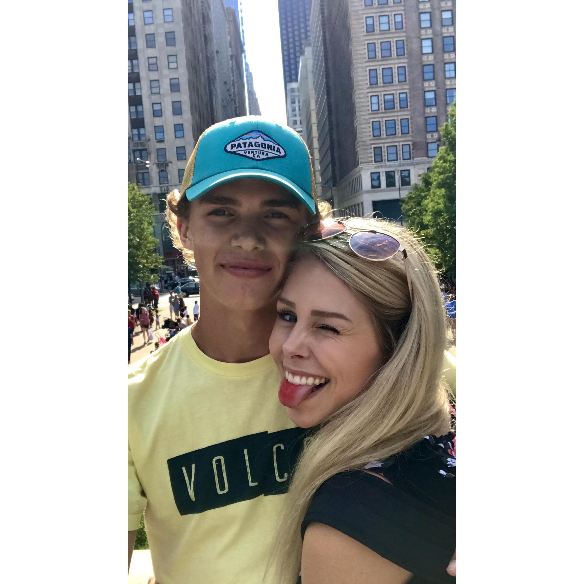 Our first trip to Chicago together.