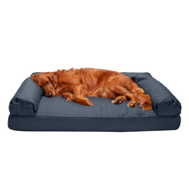 FurHaven Quilted Orthopedic Sofa Dog Bed - Jumbo, Iron Gray