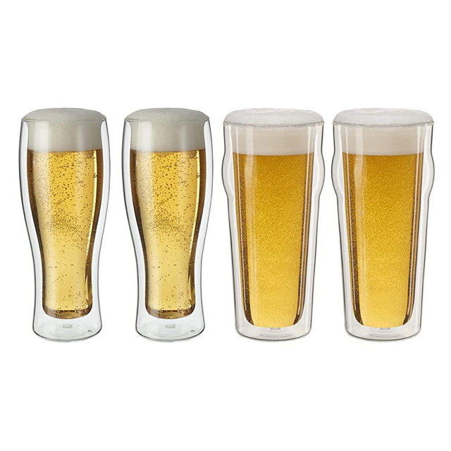 ZWILLING Sorrento Double Wall Pint Glass, 4 Count (Pack of 1)