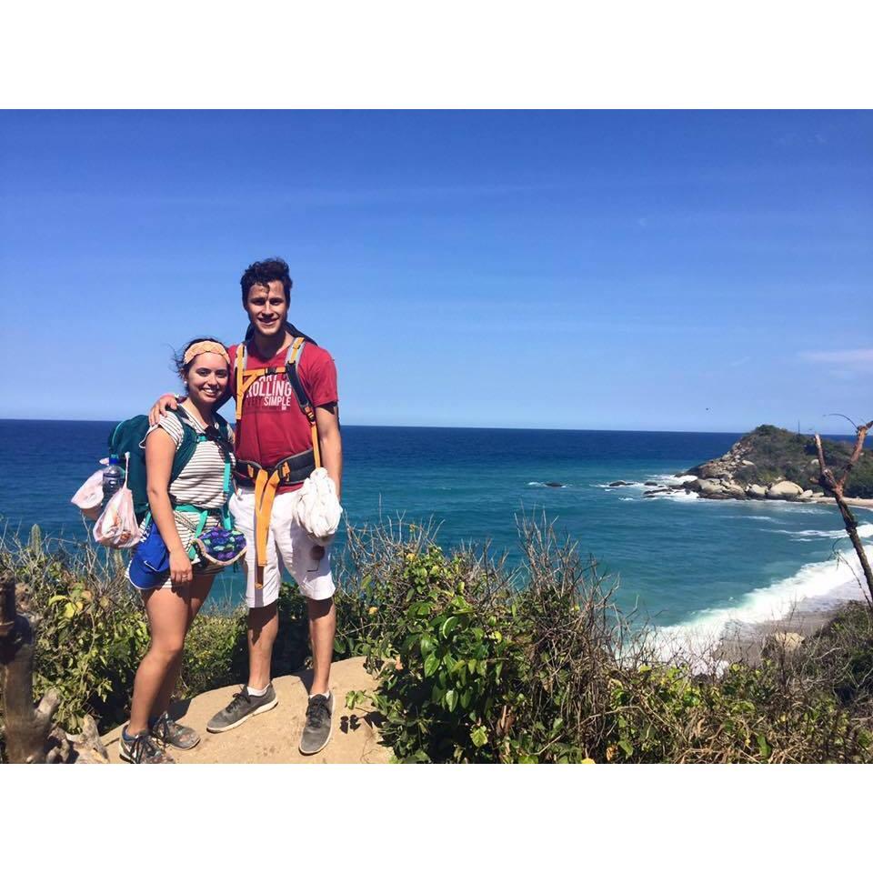 During our camping excursion at Parque Tayrona in Santa Marta, Colombia!