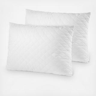 MemoryLOFT Deluxe Gel Quilted Pillow, Set of 2