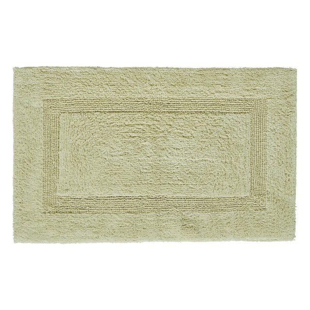 Better Trends Lux 100% Cotton Tufted Solid Reversible Bath Rug 21" x 34" Rectangle - Sage