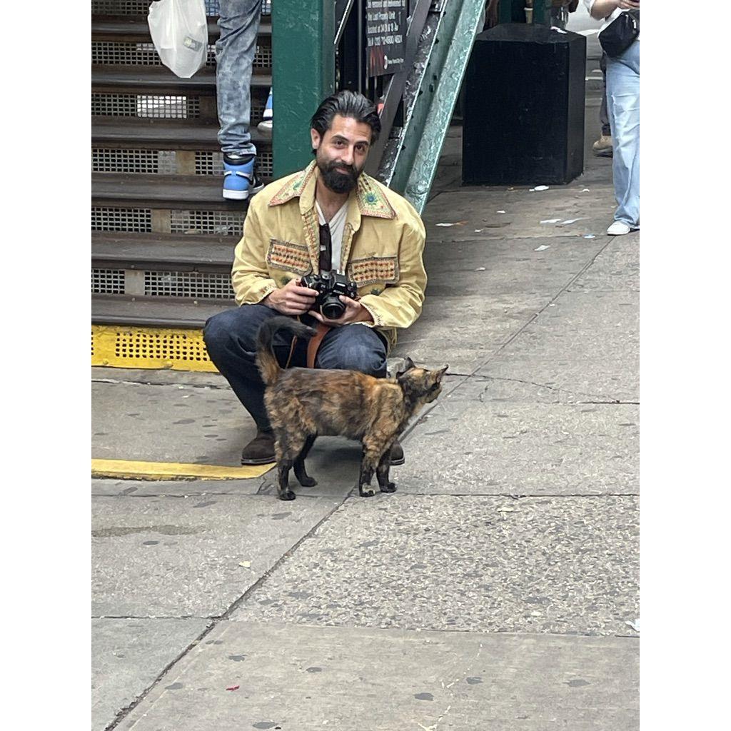 Rob and a cat.
