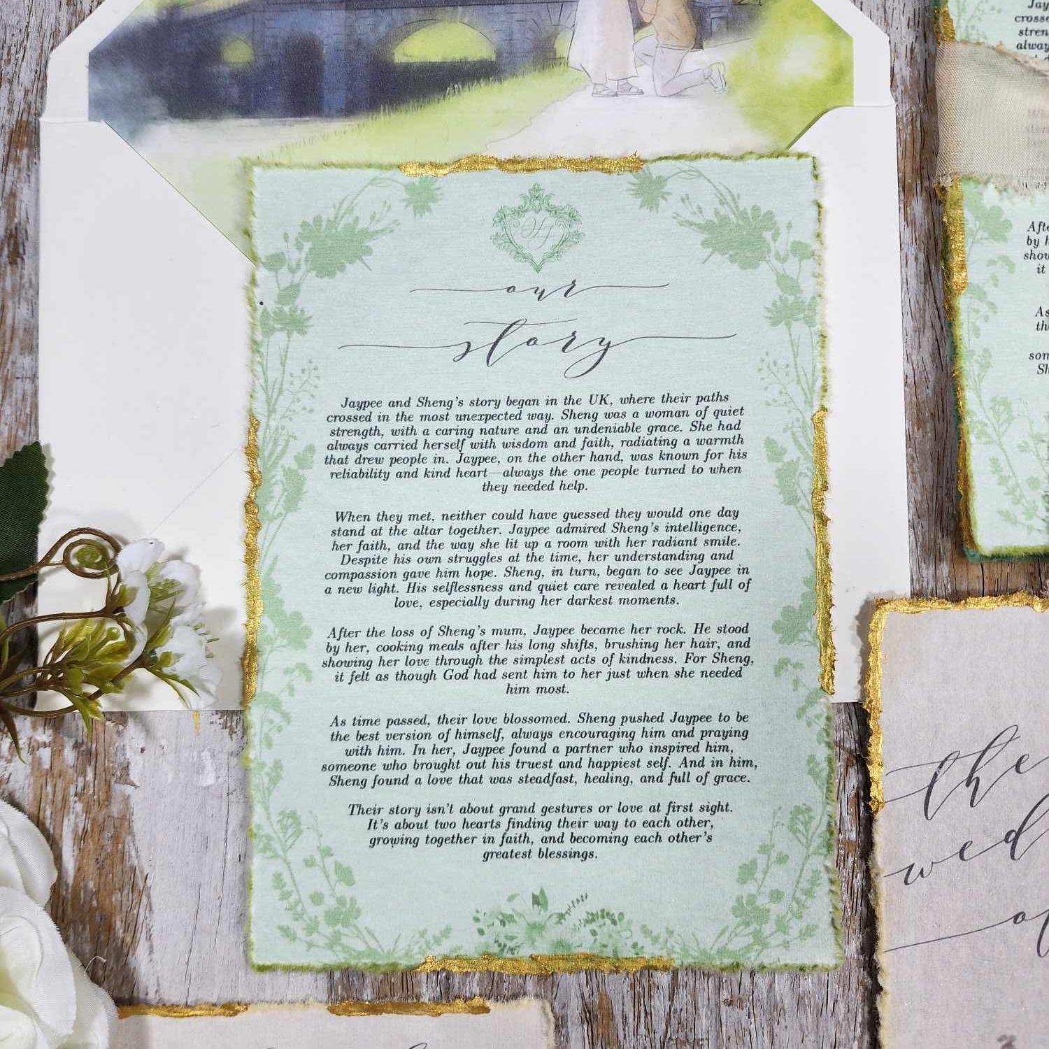 “Our Story”
From the first hello to the unforgettable proposal, every chapter of our journey has led us here. We can’t wait to begin the next one together!