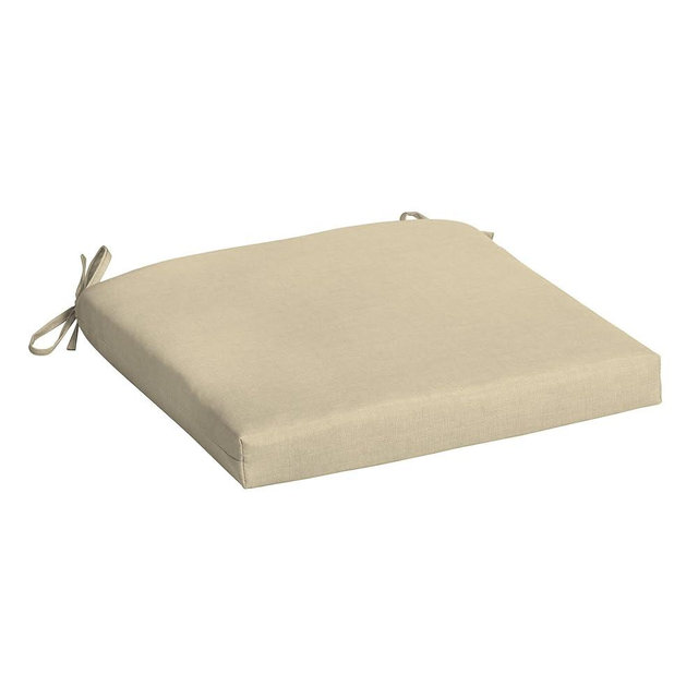 Arden Indoor/Outdoor Seat Or Rocking Chair Cushion, 19 x 18, Water Repellent, Rain Proof, Fade Resistant Cushion for Rocking Or Dining Chairs Tan Leala