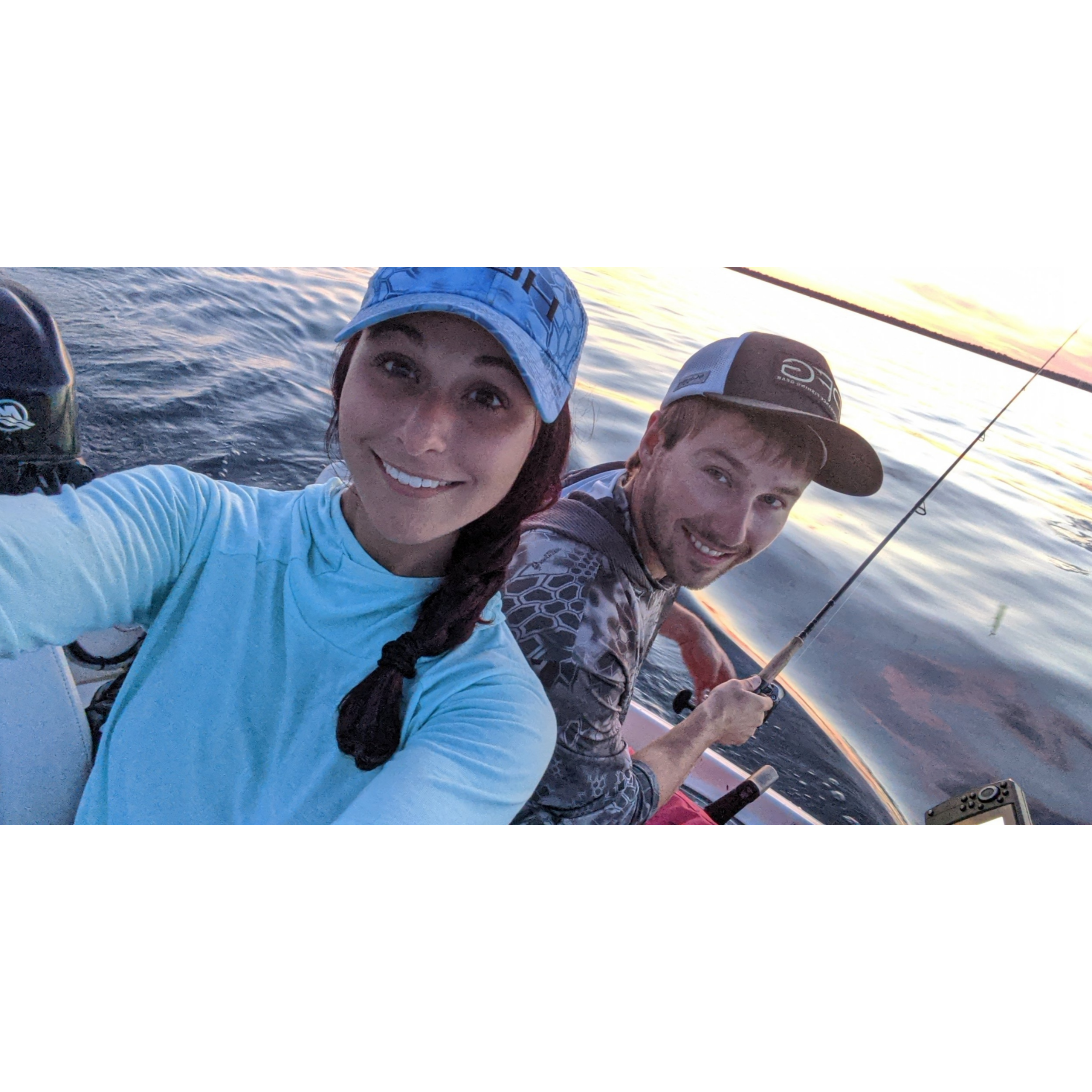 Date nights on the water fishing 8/1/20