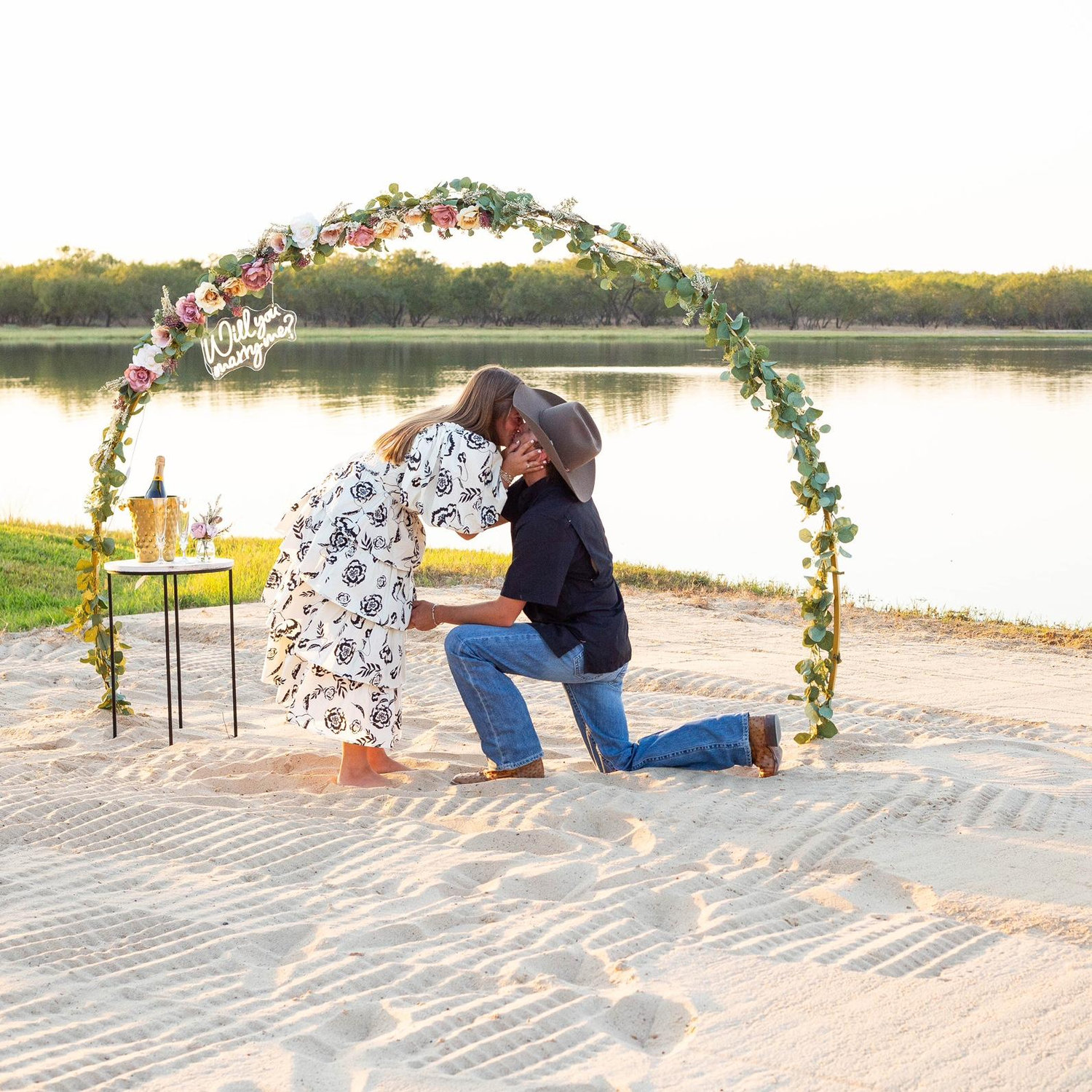 Finally popped the question!