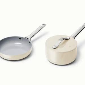 Mini Fry Pan & Sauce Pan Duo | Cream | Caraway