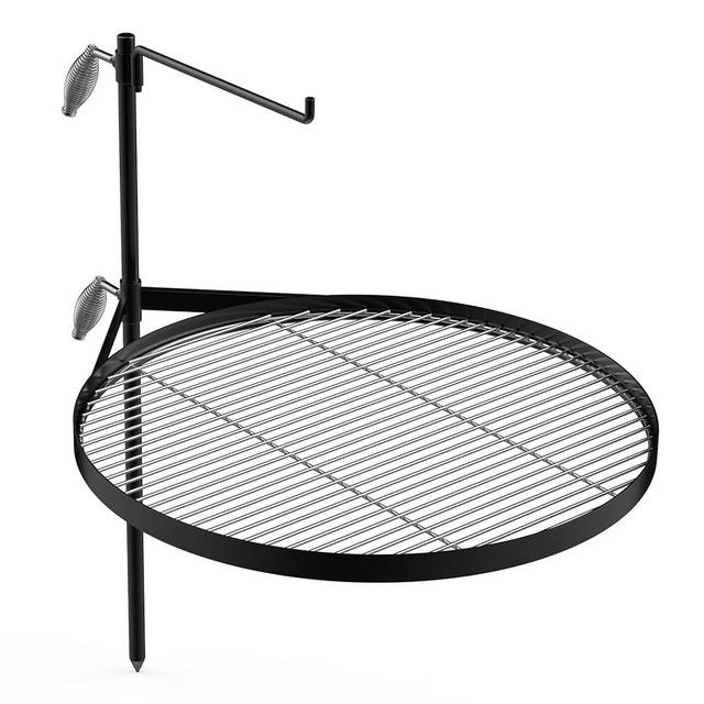 Stanbroil Fire Pit Campfire Grill Grate - Stainless Steel Swing Cooking Stand BBQ Grill, Portable Campfire Barbecue Rack for Outdoor Open Fire Cooking Camping