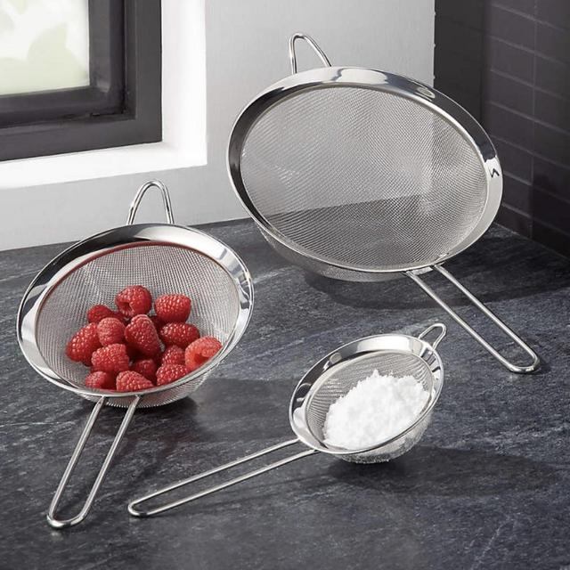 Stainless Steel Strainer-Sifter, Set of 3