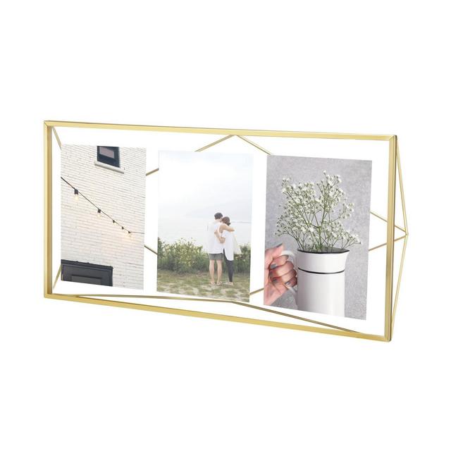 3p Prisma Multiple Photo Display Frame Matte Brass - Umbra