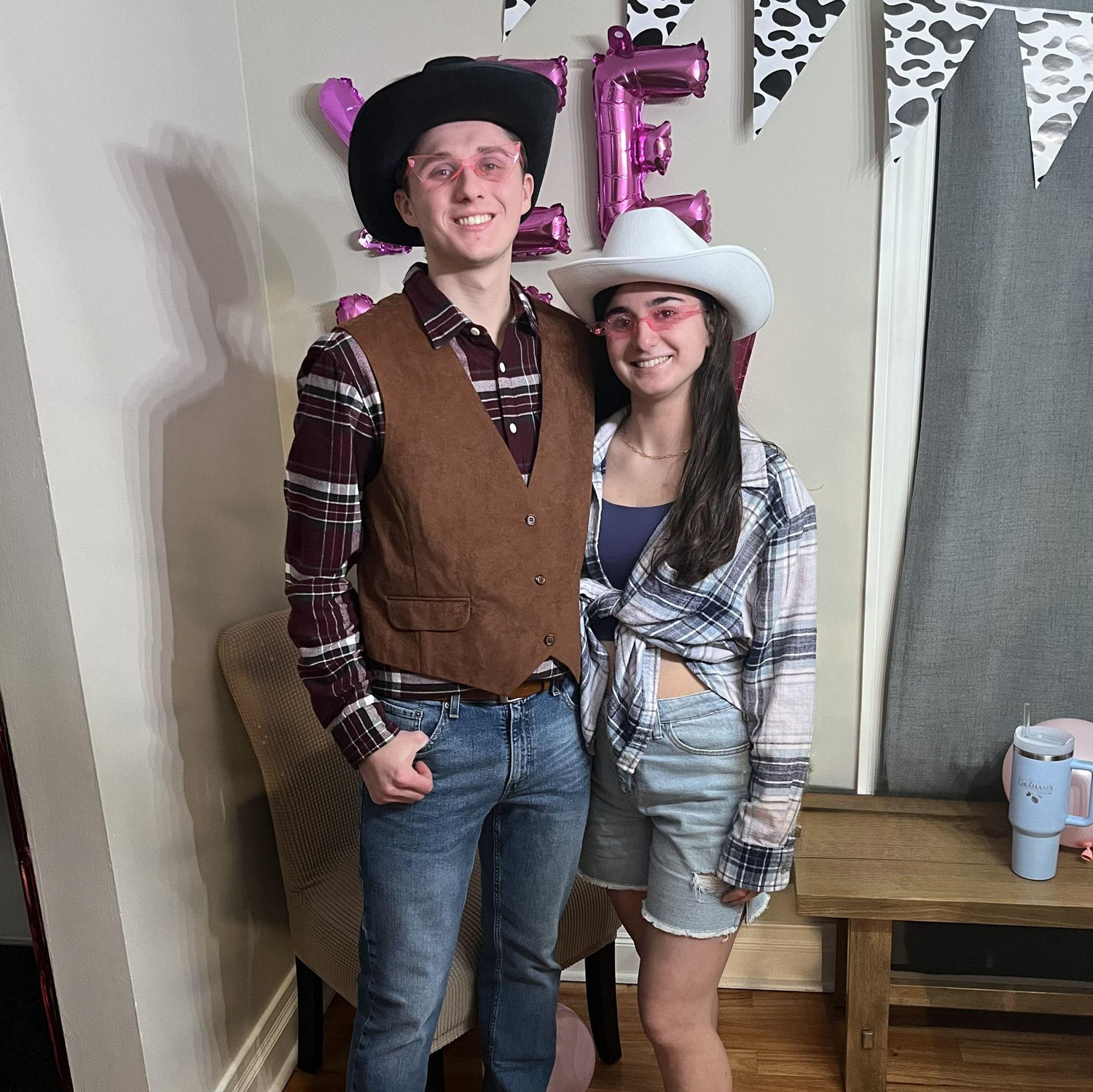 Evelyn and Arin's western party
