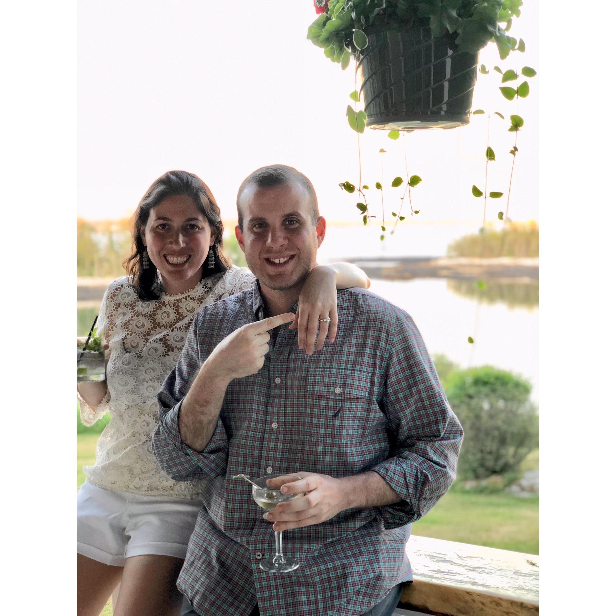 More engagement drinks at Grey Havens Inn in Maine.