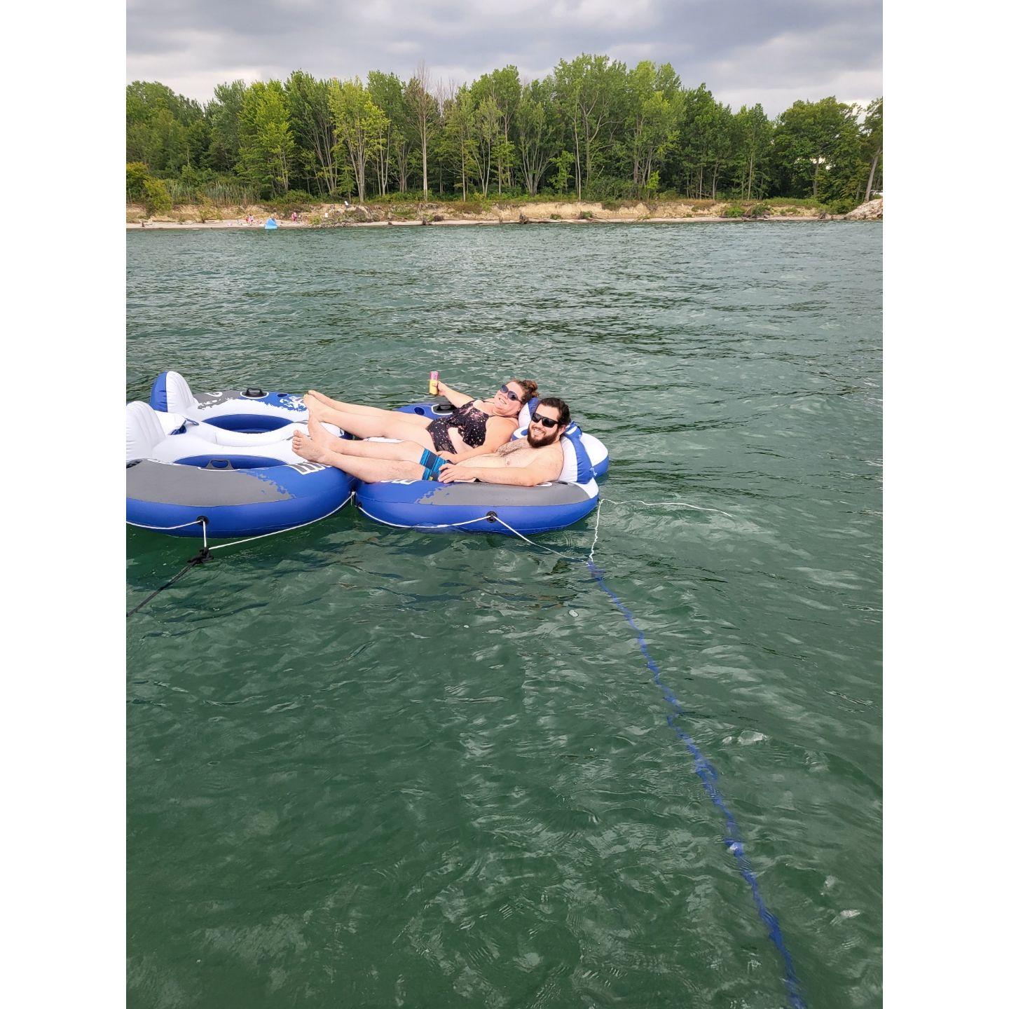 We never let a little thing like rain keep us from enjoying the water, especially at Geneva on the Lake.