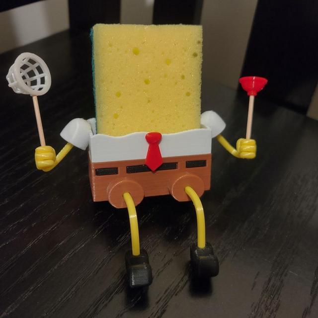Spongebob Sponge Holder Brown Pants with 1...